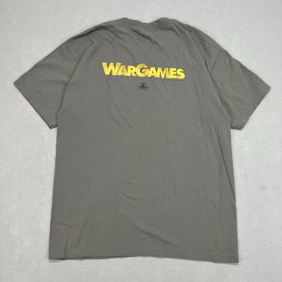 Vintage WarGames Movie Shirt Mens XL Gray 1998 Video Game Release Promo - RARE - Picture 2 of 9